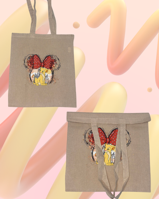 Bolsa de algodón con estampado