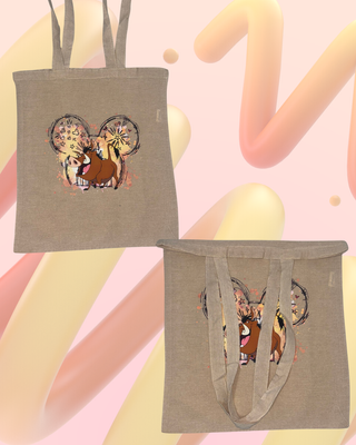 Bolsa de algodón con estampado