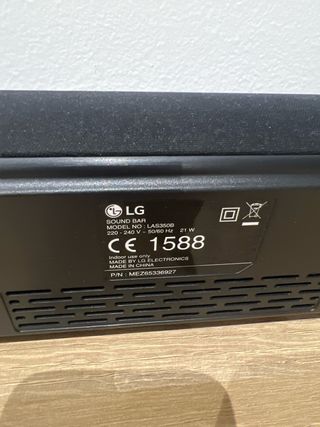 Barra de Sonido LG LAS350B Negra