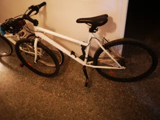 Bicicleta Paseo Decathlon Blanca