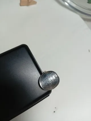 Sortija Plata Moneda Helvetia 1 Franco