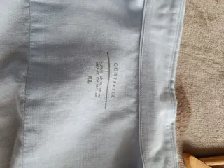 Camisa Lino Hombre Manga Larga XL Azul