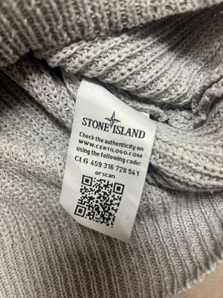Maglione Stone Island Grigio Lana