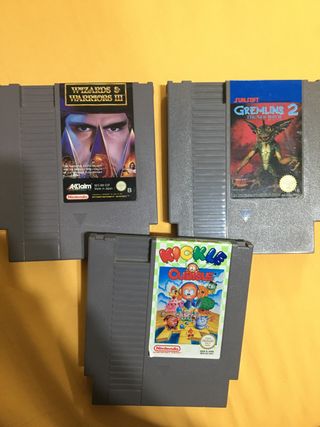 Lote 3 Juegos NES: Gremlins 2, Wizards & Warriors