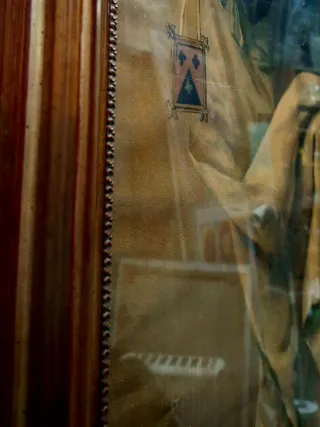 Cuadro antiguo religioso 81x62.5 cm