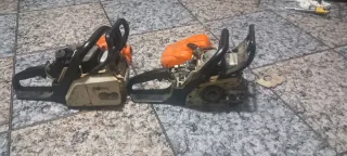2 motosierras stihl, 1 desbrozadora, 1 cortaseto.