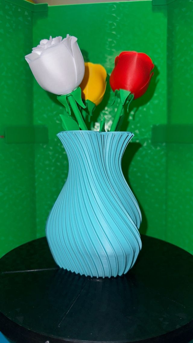 Jarrón decorativo plástico Corazón , rosa opcional