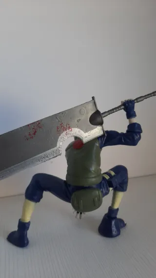 Figura Kakashi Naruto Espada Zabuza Anime PVC