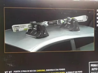 Portaesquís magnéticos para 2 pares de esquís