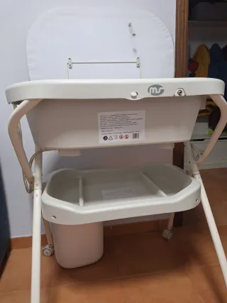 Bañera cambiador bebé plegable