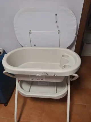 Bañera cambiador bebé plegable
