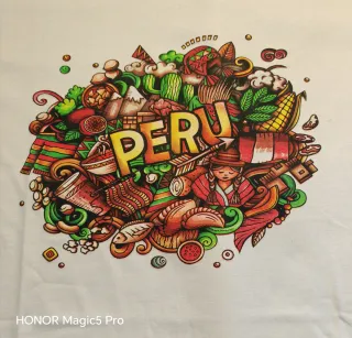 Camiseta Blanca Perú Talla M