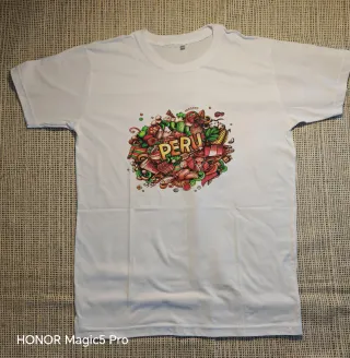 Camiseta Blanca Perú Talla M