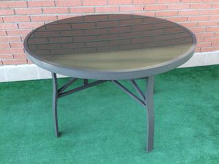 Mesa para terraza o jardín de aluminio