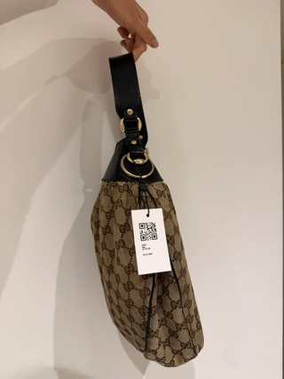 Bolso Gucci Hobo Vintage Marrón y Negro