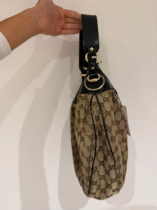 Bolso Gucci Hobo Vintage Marrón y Negro
