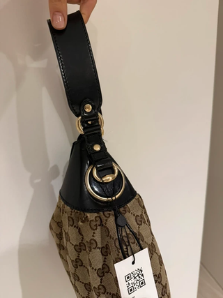 Bolso Gucci Hobo Vintage Marrón y Negro
