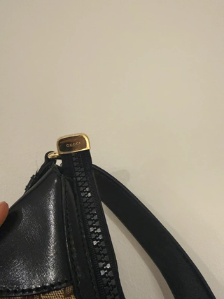 Bolso Gucci Hobo Vintage Marrón y Negro