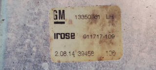 ELEVALUNAS POSTERIORE SINISTRO OPEL ASTRA J SPORTS