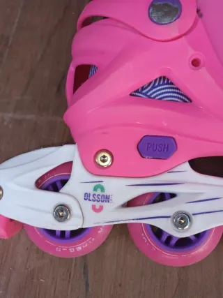 Patines en línea rosas para niños