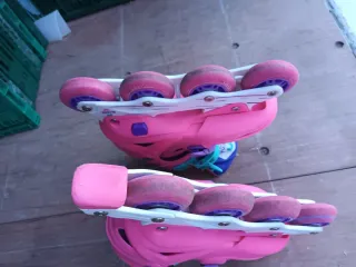 Patines en línea rosas para niños