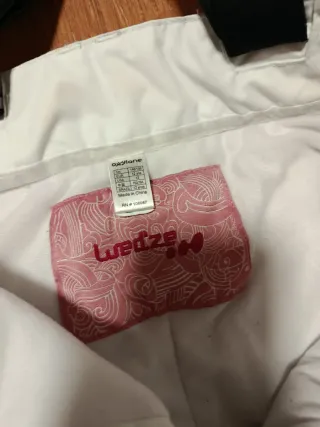 Pantalón de esquí infantil blanco