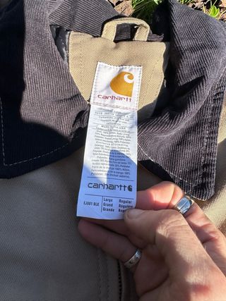 Chaqueta Carhartt Beige/Negra Talla L