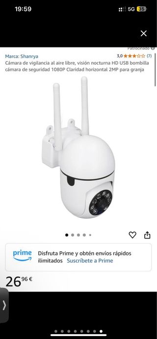 NUEVA Cámara de vigilancia WiFi 360