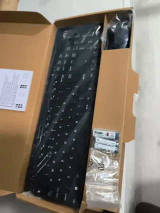 Teclado y Ratón Inalámbrico Negro