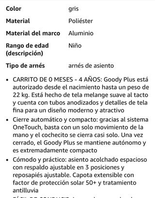 Silla de paseo Chicco gris oscuro