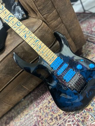 Ibanez JEM 77 Flowers Blue Guitarra