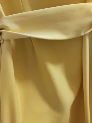 Vestido amarillo floral S