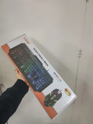 Tastiera e Mouse Cablata RGB LinQ