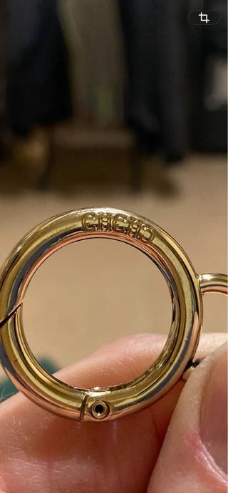 Llavero Osito CH Marrón y Dorado