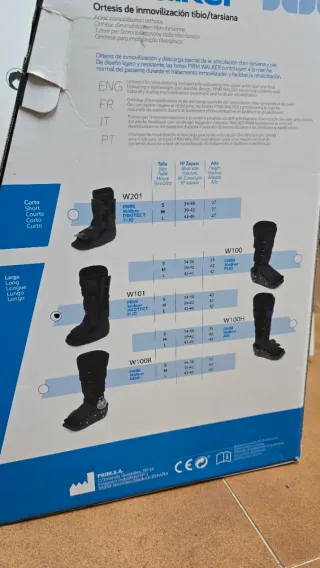 Bota Walker PRIM Largo (Talla L) - NUEVA SIN USO