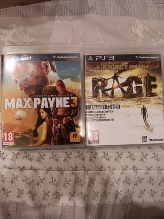 Pack Juegos PS3 Max Payne 3 y Rage
