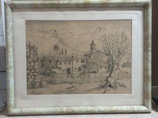 Cuadro paisaje rural A. Pericas