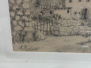 Cuadro paisaje rural A. Pericas