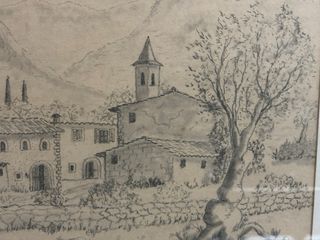 Cuadro paisaje rural A. Pericas