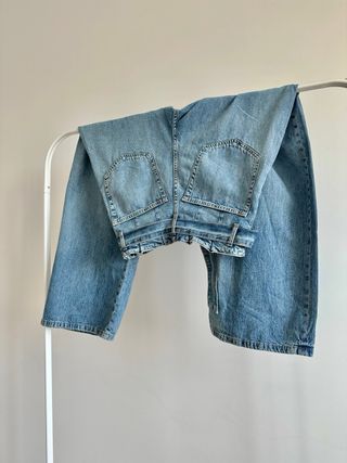 Zara Jeans Tiro Alto Paperbag Cinturón