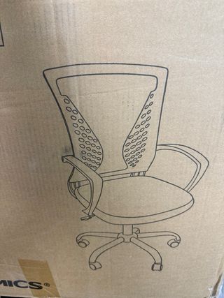 Silla de oficina ergonómica negra