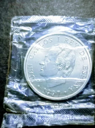 Moneda Plata Sellada 2000 Pesetas 1547-1997