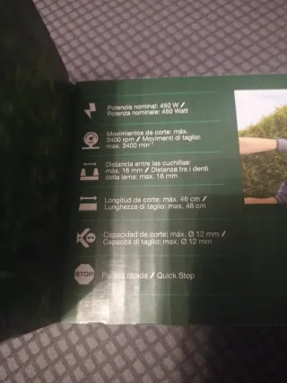 Cortasetos Eléctrico Parkside 450W