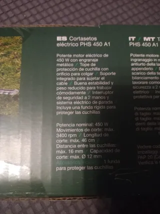 Cortasetos Eléctrico Parkside 450W