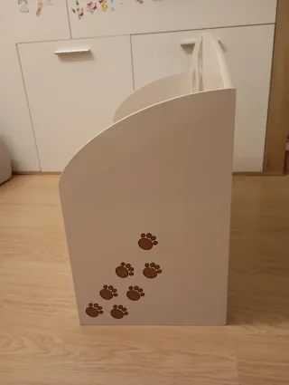 Baúl infantil decorado ositos y flores