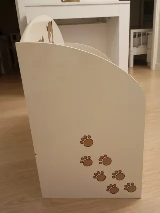 Baúl infantil decorado ositos y flores