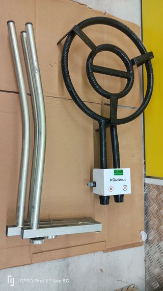 Paellero de gas con trípode