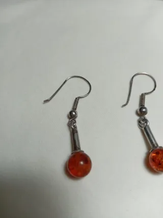 Pendientes Plata 925 y Ámbar