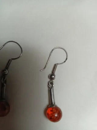 Pendientes Plata 925 y Ámbar
