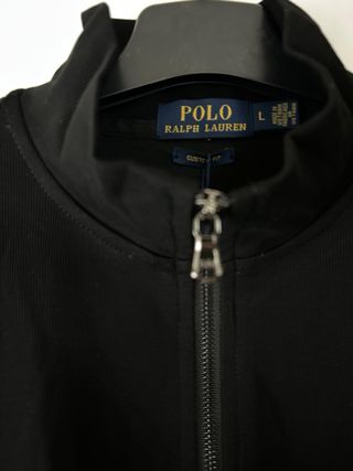 Polo Ralph Lauren negro con cremallera zip